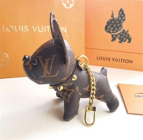 lv keychain dog|louis vuitton dog keychain authentic.